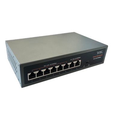 ATEC-POE06L Коммутатор PoE, 100-240 В, 6 портов