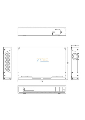 ATEC-POE16L Коммутатор PoE, 220 В, 16 портов