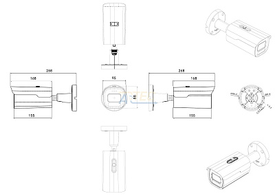 ATEC-I5P-090 IP-видеокамера, 5 Мп, белый