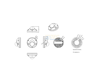 ATEC-I5D-105 IP-видеокамера, 5 Мп, белый