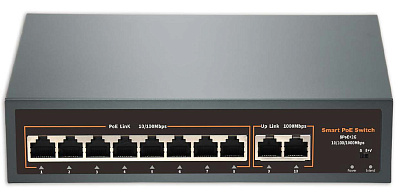 ATEC-POE08L Коммутатор PoE, 8 портов