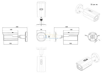 ATEC-I8P-161 IP-видеокамера, 8 Мп, белый