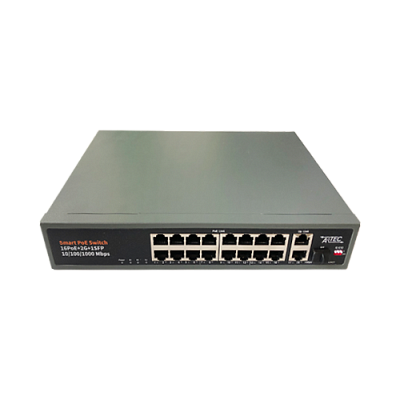 ATEC-POE16L Коммутатор PoE, 220 В, 16 портов