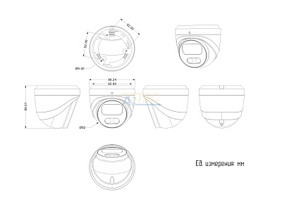 ATEC-I8D-180 IP-видеокамера, 8 Мп, белый