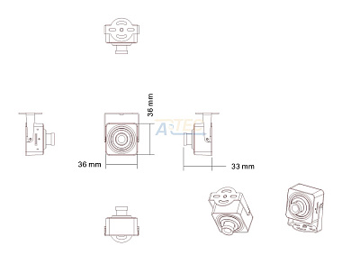 ATEC-I4m-074 IP-видеокамера, 4 Мп, черный