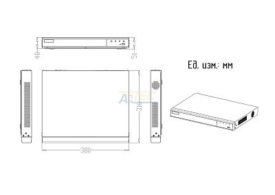 ATEC-NV16-656 IP видеорегистратор, 12 Мп, 16 каналов