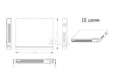ATEC-NV32-680 IP видеорегистратор, 12 Мп, 32 канала